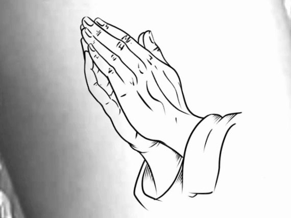 Praying Hands Temporary Tattoo - Etsy