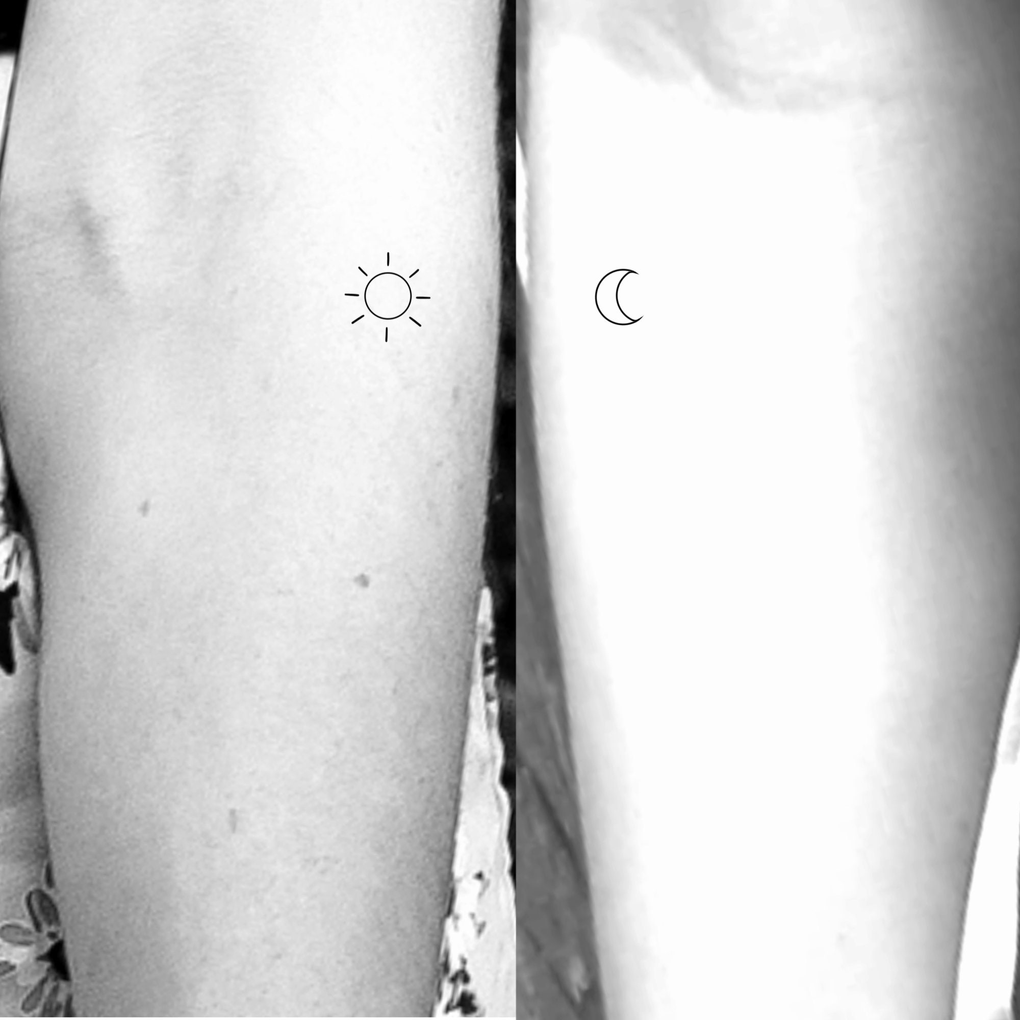 Sun And Moon Matching Temporary Tattoos sun-and-moon-matching-temporary-tattoos