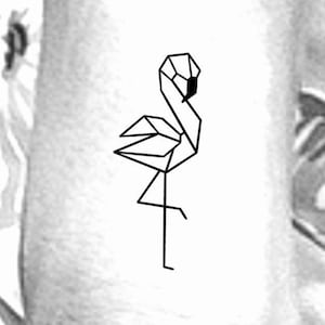 Flamingo Temporary Tattoo