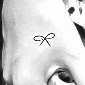 Small Bow Temporary Tattoo
