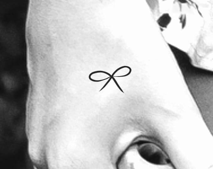 Small Bow Temporary Tattoo