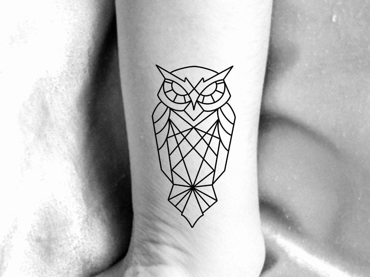 Artcastle Tattoo  Minimal  Geometric owl tattoo lower arm  Facebook