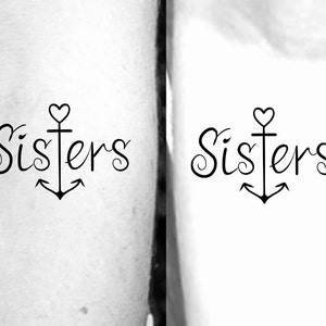 matching anchor tattoos for sisters