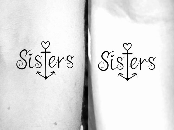 matching anchor tattoos for sisters