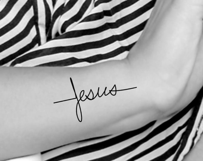 Jesus Cross Temporary Tattoo