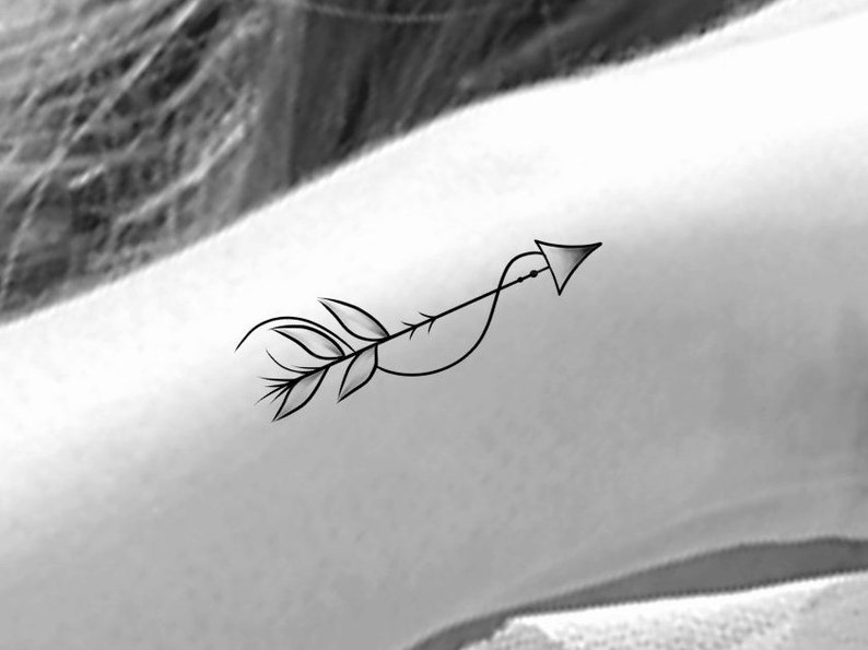 Small Arrow Temporary Tattoo | Etsy