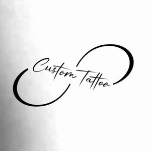 Custom Infinity Temporary Tattoo