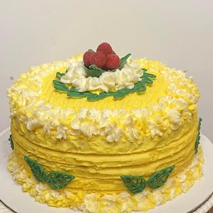 Lemon Raspberry Cake (NO shipping. Local pickup/delivery only)