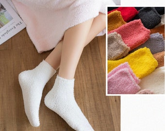 Fuzzy Socks, cozy Socks, Unisex Socks, High Quality Short Boots Socks, Sleep Socks, Breathable Socks