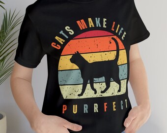 Katzenliebhaber Unisex T-Shirt, Katzen Shirt, Katzen Shirts, Katzenliebhaber Shirt, Katzen Person Shirt, Katzenliebhaber, Katzen Shirts für Frauen