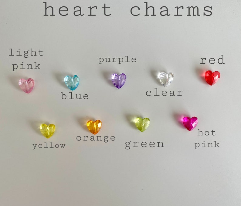 Pastel Heart Phone Charm | Mini Beaded Keychain bild 2