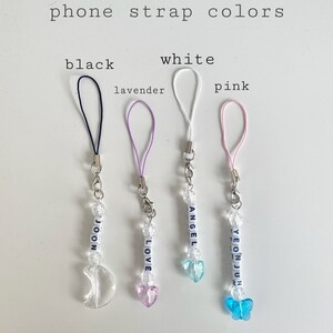 Pastel Heart Phone Charm | Mini Beaded Keychain bild 4