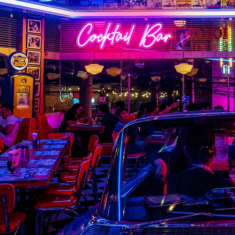 Business Decoration Custom Neon Bar Signs Cocktail Bar Neon Etsy