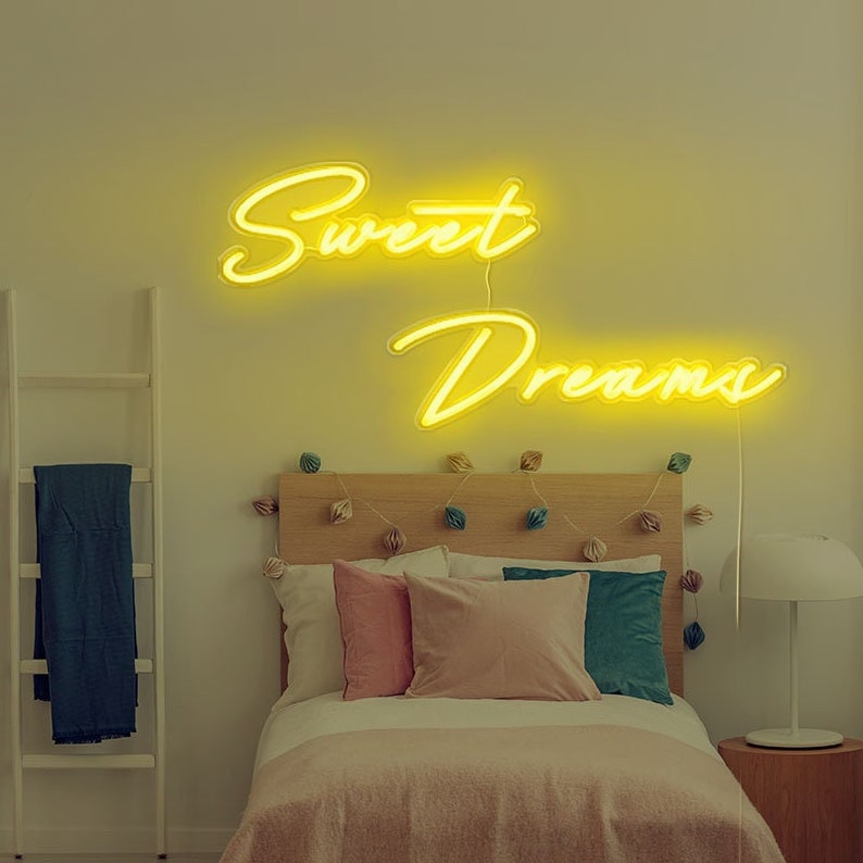 Sweet Dreams Neon Light Above Bed Neon Sign Neon Sign for Etsy India