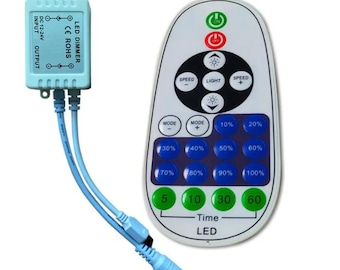 Control remoto para luz de neón LED / Control remoto para LED de 12 V / Regulador remoto / Regulador remoto para letrero de neón / Regulador remoto de 6 A / Regulador LED