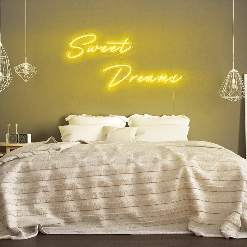 Sweet Dreams Neon Light Above Bed Neon Sign Neon Sign for Etsy