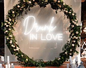 Drunk In Love LED Neon Sign | Neon Wedding Lights | Romantic Party Lights | LED Neon Sign | Wall Art For Home and Bedroom | Gift For Partner