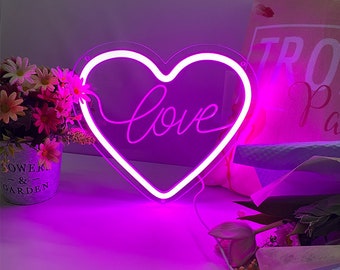 Love Neon Sign, Wedding Neon Sign,  Neon Sign Bedroom, Neon Lighting, Neon Wall Art, Neon Light Sign,