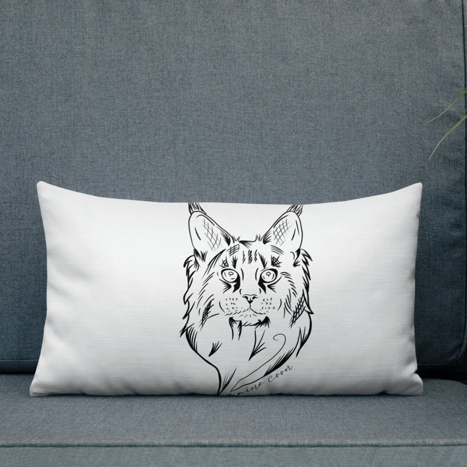 maine coon pillow