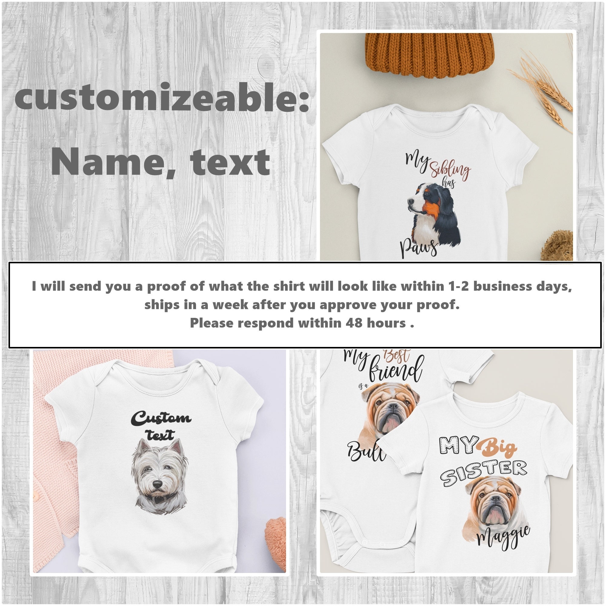 Custom Gold Cocker Spaniel Dog Baby Onesie Cocker Spaniel Etsy