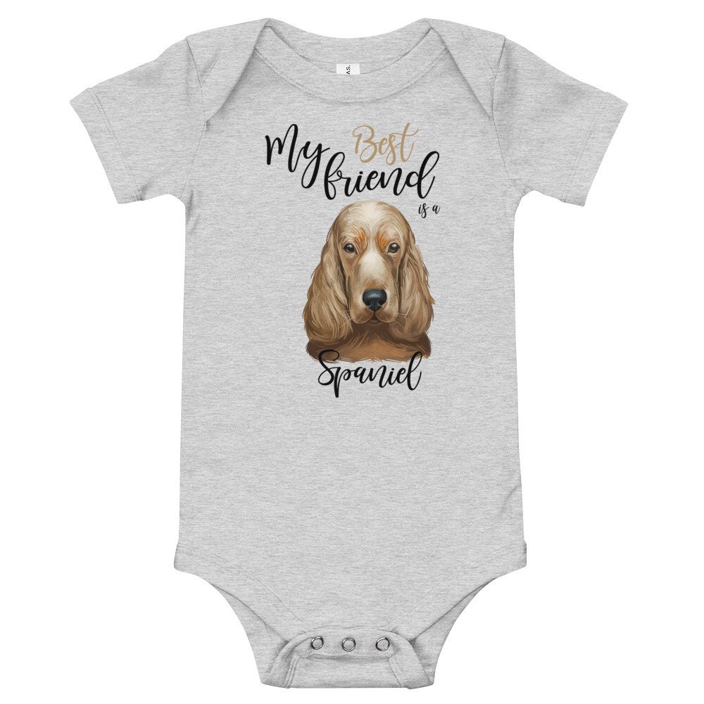 Custom Gold Cocker Spaniel Dog Baby Onesie Cocker Spaniel Etsy