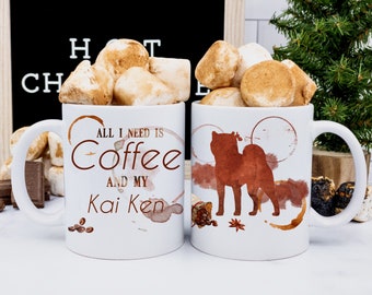 Custom Kai Ken Dad and mom Mug, Kai Ken Gifts , Kai Ken Mug, Funny Mug, Kai Ken Dog Owner, Kai Ken Gifts Idea For Him, Gift For Men