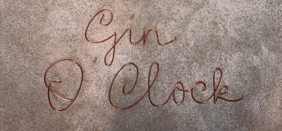 Wire Words Wall Art Custom Handmade Wire words | Etsy