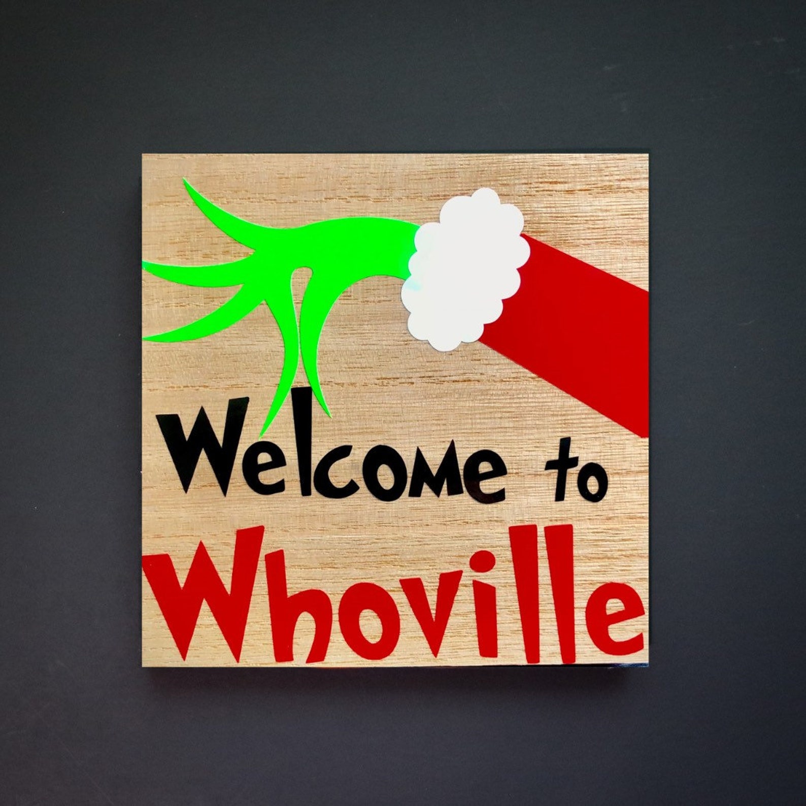 Welcome To Whoville Holiday Decor Grinch Home Decor. Holiday | Etsy