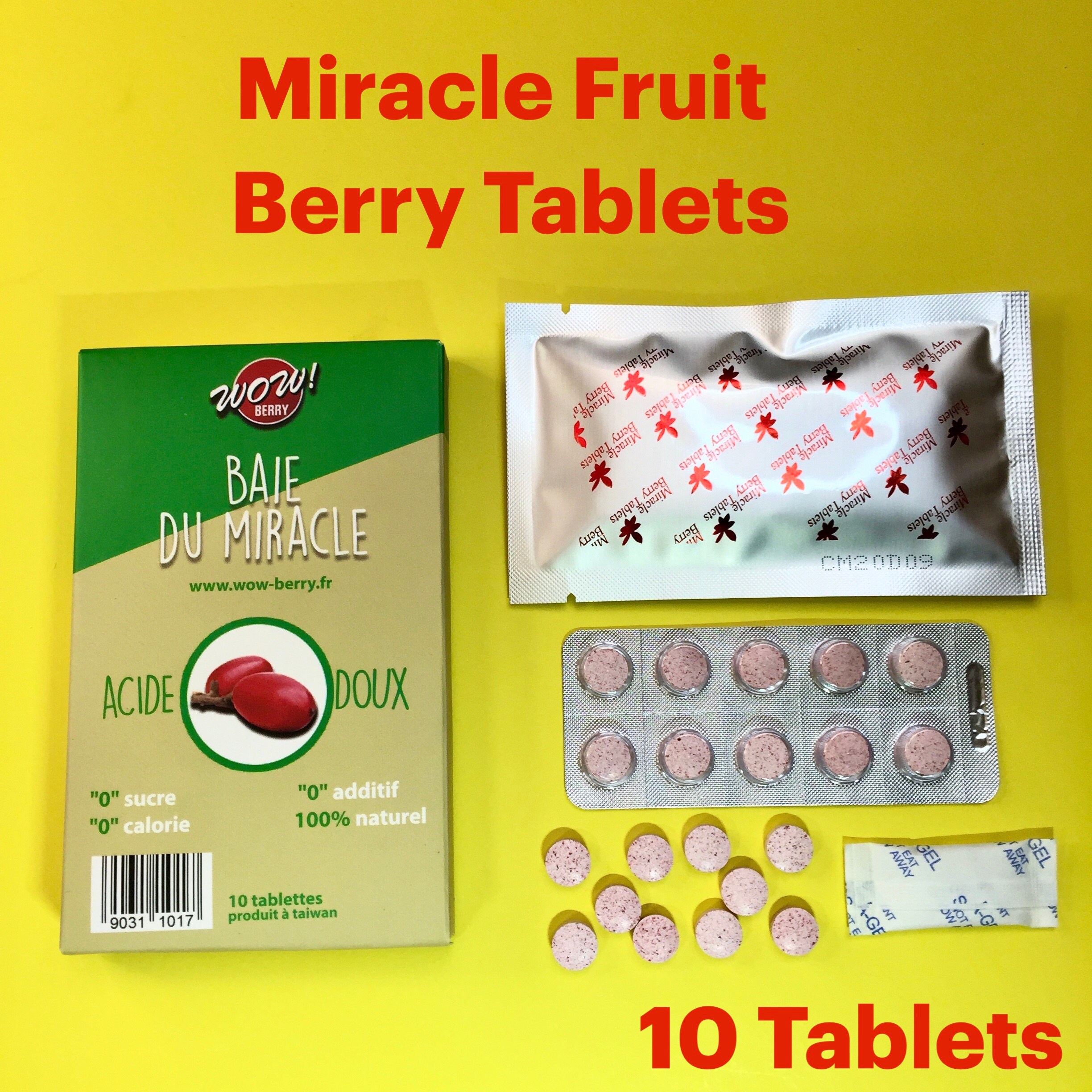 Miracle Fruit Tablets 10Count Change Sour to sweet Miracle Etsy
