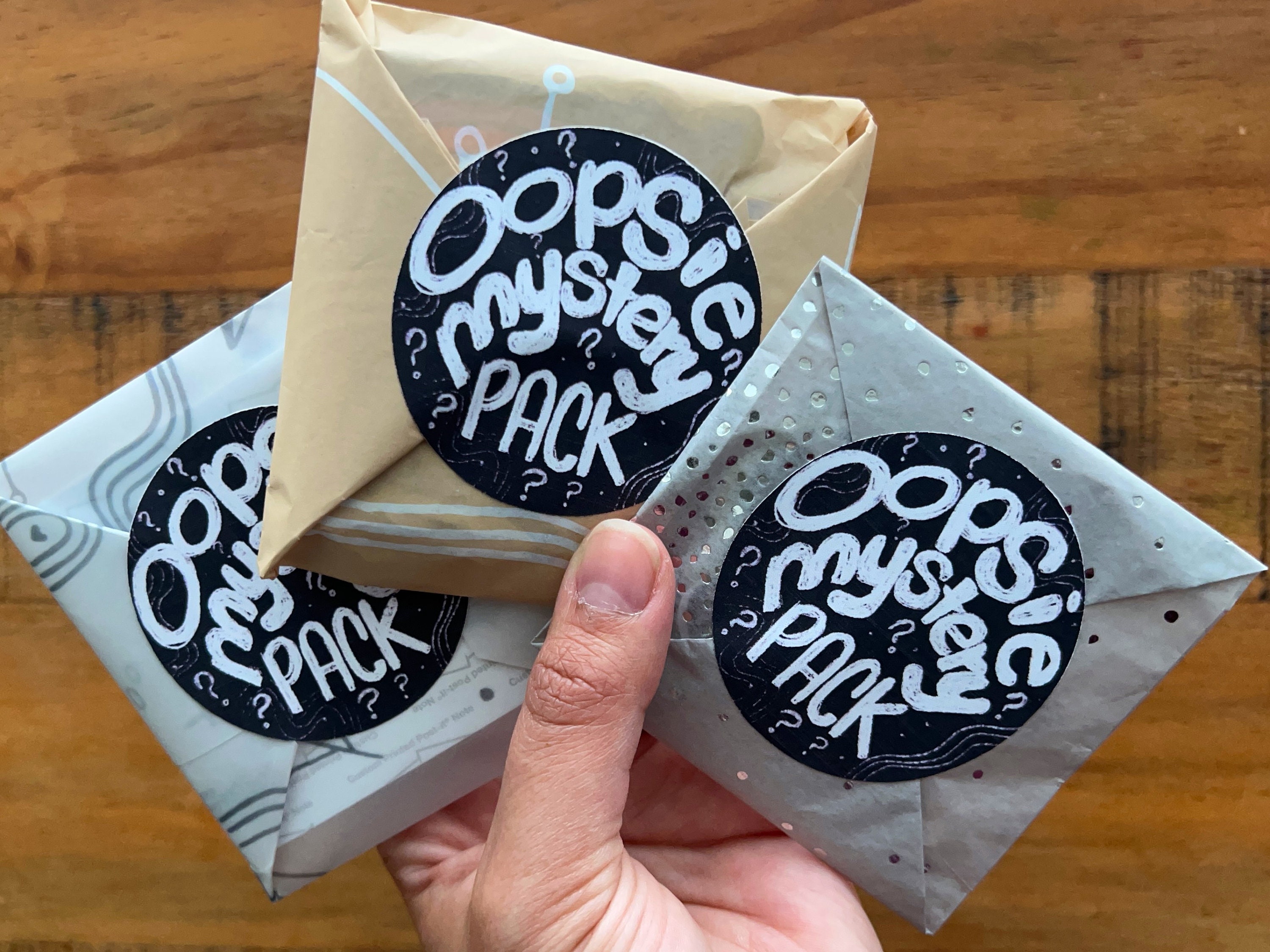 Oopsie Bag - Set of Multiple Sticker sheet - Surprise Stickersheet Bag –  Sparkles in the Wild