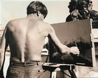 Canvas Wall Art 1960&#39;s Pont Neuf Paris, France, & in Metal Aluminum, Ready to Hang, landscape,photography, portrait, Vintage Photo