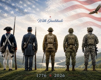 250 Jahre Militär - Wandkunst – US-Flagge als Dekoration für die Gedenkfeier der amerikanischen Armee