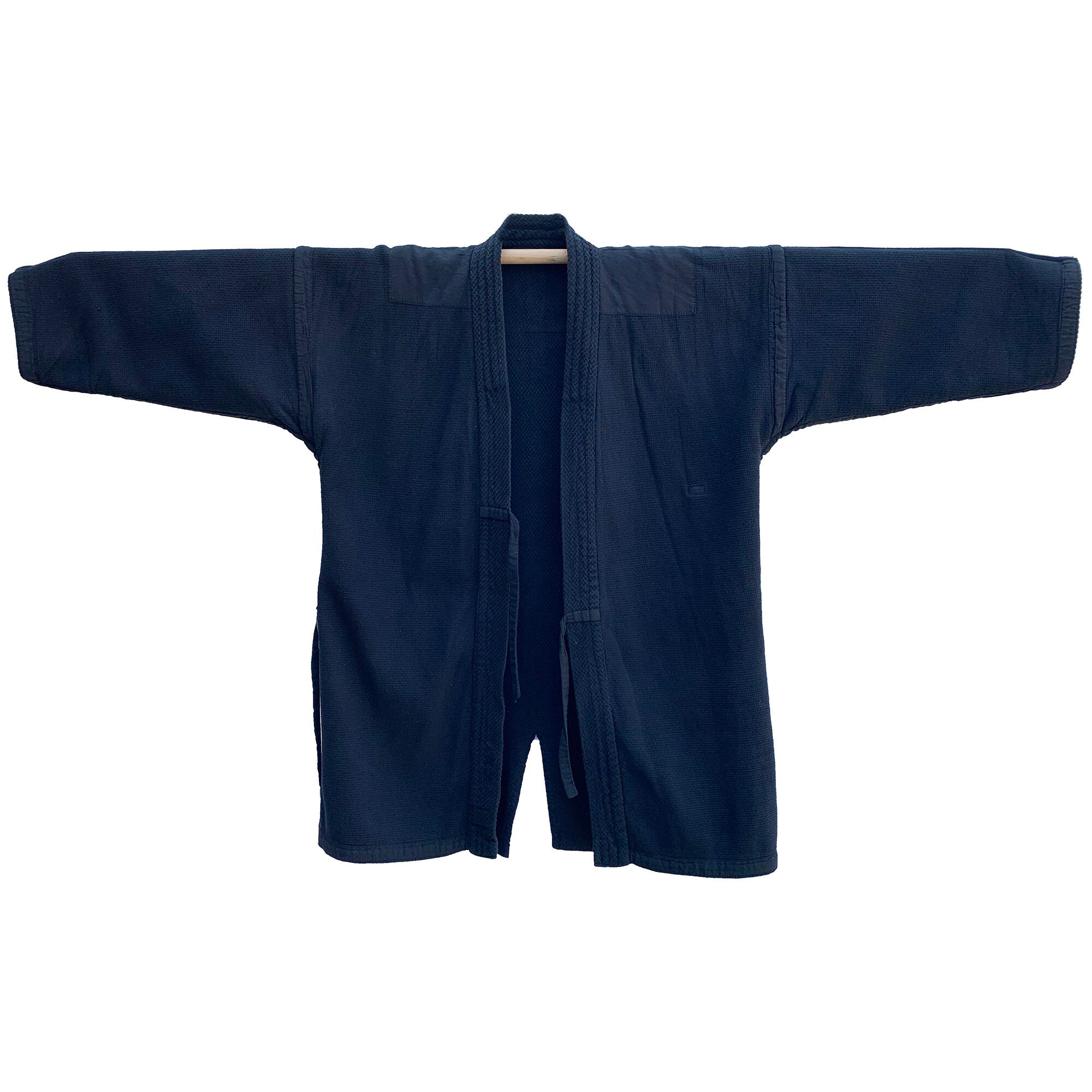 Black Overdyed Kendo Jacket With Attached Self Ties - Etsy