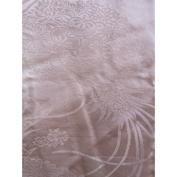 Peach silk crepe haori with shibori diamond patte… - image 7