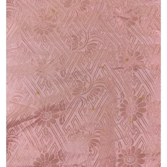 Baby pink silk shibori obiage with sayagata and f… - image 8
