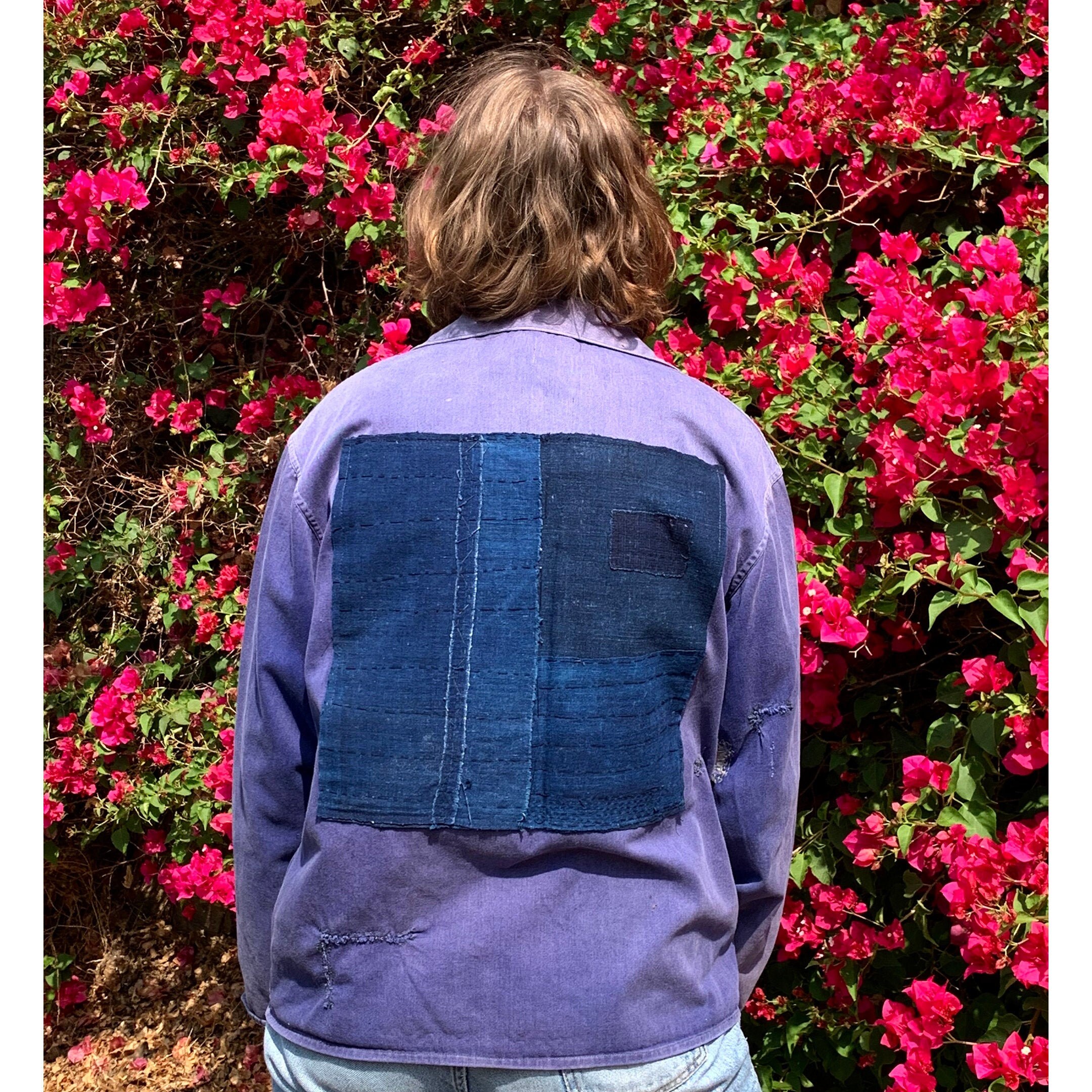 indigo chore coat