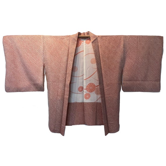 Pale pink all over shibori haori - image 3
