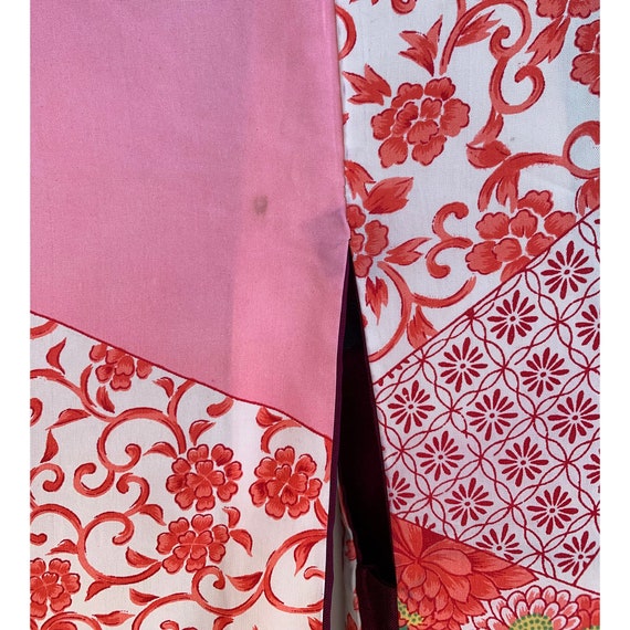 Plum meisen silk haori with floral branch pattern - image 9