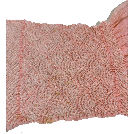 Baby pink silk shibori obiage with sayagata and f… - image 7