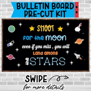 Shoot for the Moon Bulletin Board Kit: Classroom Decoration