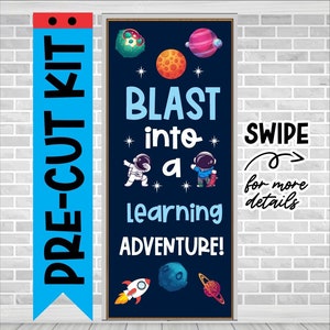Blast Space Learning Bulletin Board Kit: Classroom Door Decoration