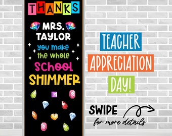 SHIMMER TAYLOR SWIFT Teacher Appreciation Week, School Door Decoration Kit, Bulletin Board Kit, School Teacher Decoration, Classroom Decor