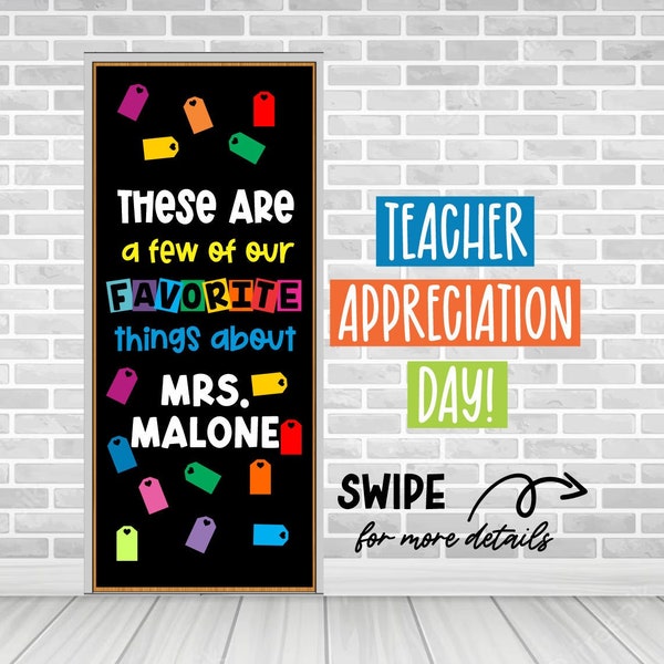 FAVORITE THING Teacher Appreciation Day School Door Decor Classroom Decor Custom School Door Decoration Bulletin Board Bulletin Board Decor