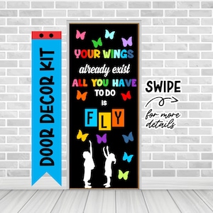 YOUR WINGS ALREADY School Door Kit Decoration Teacher Appreciation Classroom Door Decoration Door letters decoration Bulletin Board Letters