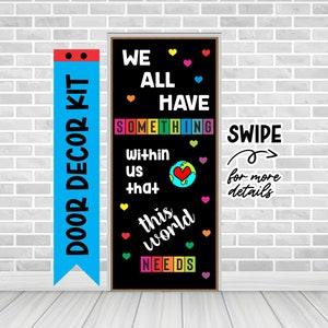 BE UNIQUE Let Your Colors Shine Bulletin Board Kit Classroom Decoration  Letters Kit Teacher Bulletin Board Decorative Letters Back to School 