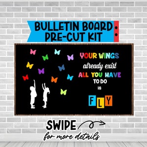 YOUR WINGS ALREADY exist Bulletin Board Classroom Letters Decoration Teacher bulletin board Back to School Teacher Appreciation Day  School