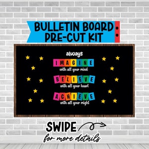 Imagine Believe Achieve Bulletin Board Kit: Classroom Decor