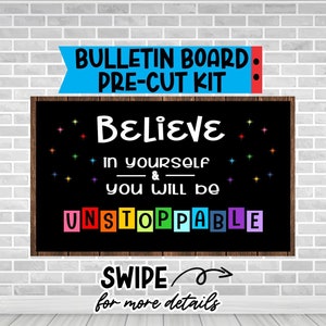 Believe In Yourself Bulletin Board Kit: Classroom Decor