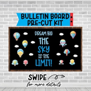 THE SKY LIMIT Precut Bulletin Board Kit: Classroom Door Decoration