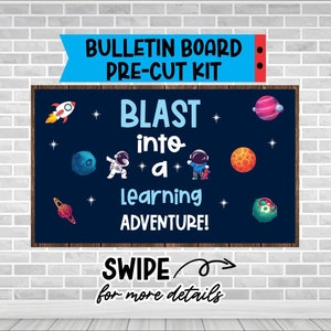 Blast Space Learning Bulletin Board Kit: Classroom Door Decoration
